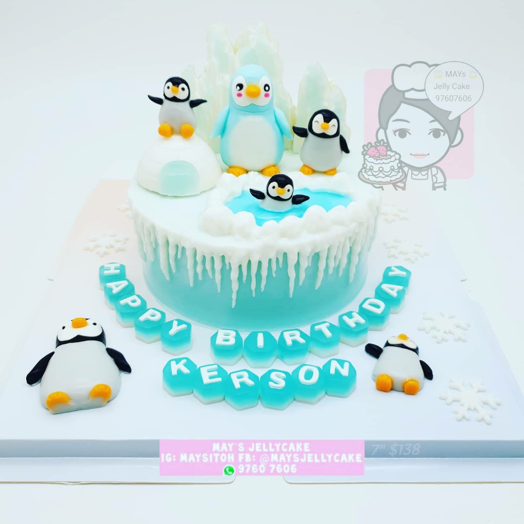 Penguin Theme Cake Topper Pack of 10 Nos for Birthday Cake Decoration –  Balloonistics