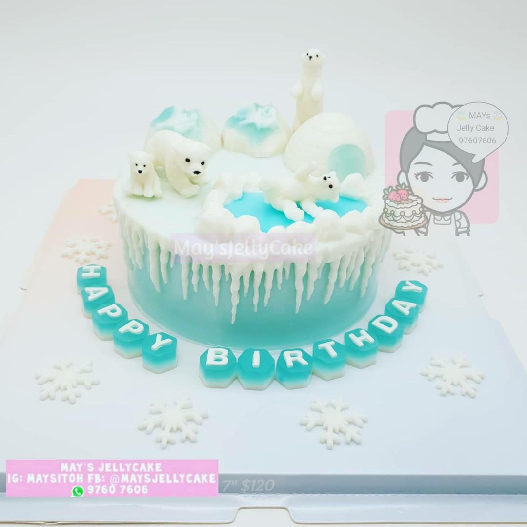 Penguin 🐧 Polar Bear Jelly Cake (agar agar cake), Food & Drinks, Homemade  Bakes on Carousell