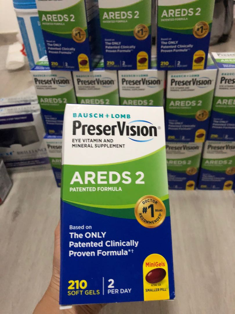 PreserVision AREDS 2 Formula, 210 Soft Gels, Beauty & Personal Care, Oral Care on Carousell