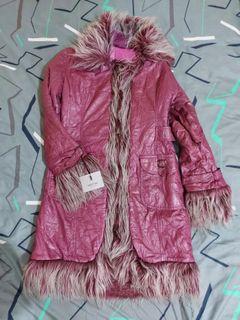 Purple winter jacket/coat with fur