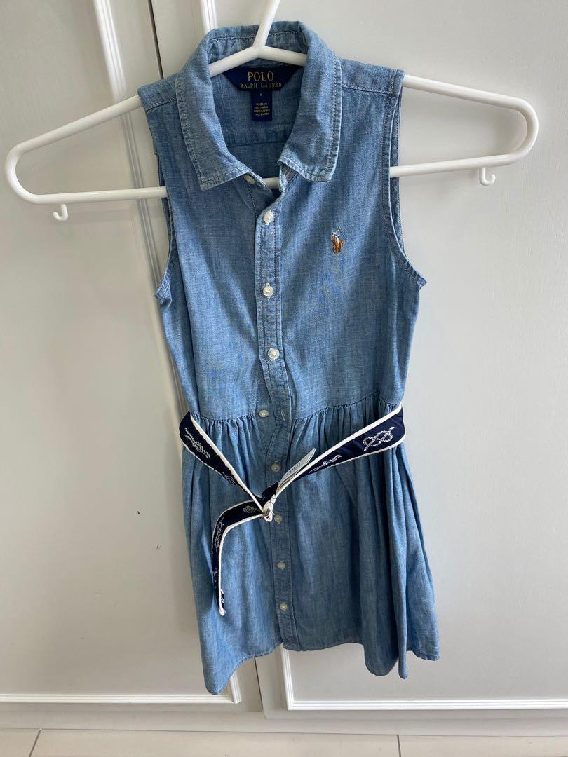 Ralph lauren girls denim dress sale
