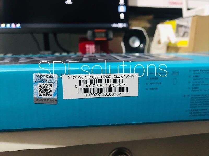 Rapoo X120 Pro Wired Keyboard & Mouse Combo (Category: Computer Keyboard) located in Manila. Submitted by sdfsolutions (Listing ID 1088584097, Image 3). Description: Easy installation No driver required, just plug it in and go. Life can be that easy. Anti-oxidation sealed membrane The sealed membrane ensures a longer keyboard lifetime. It prevents oxidizing of the inside circuit, which may cause defect keys. 1000 DPI tracking engine Enjoy respons