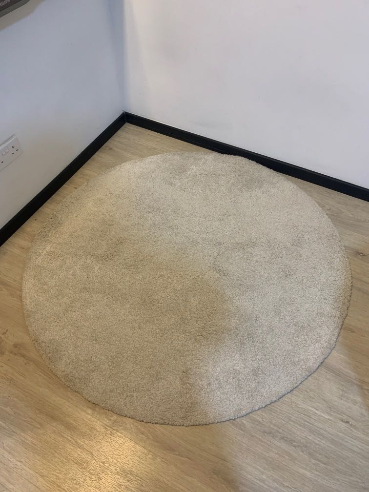 Round Ikea Rug Furniture Home Living Kitchenware Tableware Table Linen Textiles On Carou Round Ikea Rug Furniture Home Living, Brown Round Rug Ikea