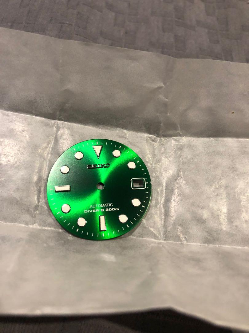 Seiko green top sunburst dial
