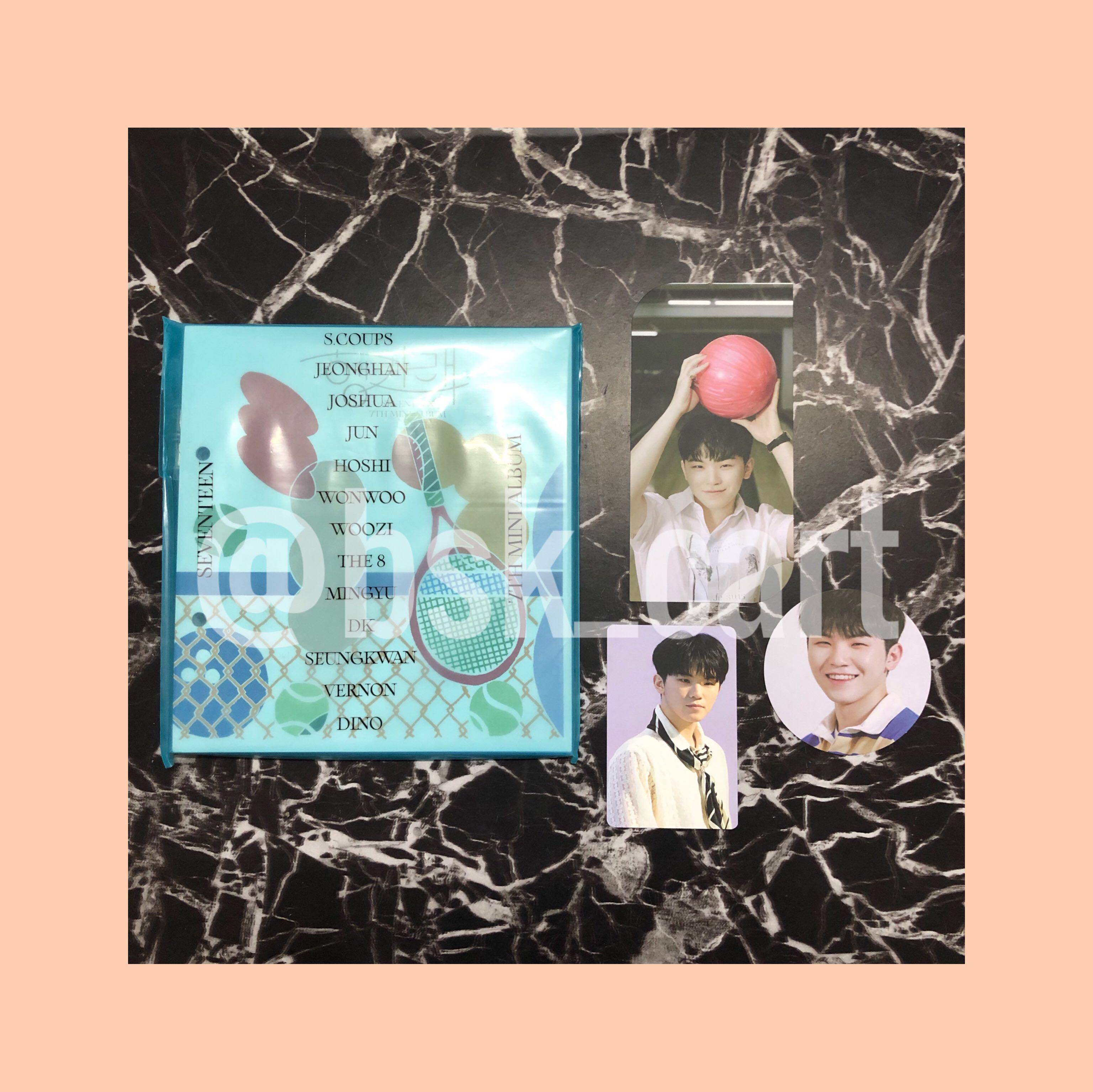 Seventeen Unsealed Albums [PLEASE READ DESCRIPTION] (Category: CDs & DVDs) located in Caloocan City. Submitted by irisdeclutters (Listing ID 1043808393, Image 1). Description: ALL ITEMS ARE ON HAND PLEASE SEND A MESSAGE FOR THE PHOTOS HENG:GARÆ NET VERSION + Woozi Bundle - PB+CD, Stickers, Envelope, Screws + inclusions shown in the photo - Still in its original plastic - Sticker is intact (I used micellar water when I opened the stickers) - Condi