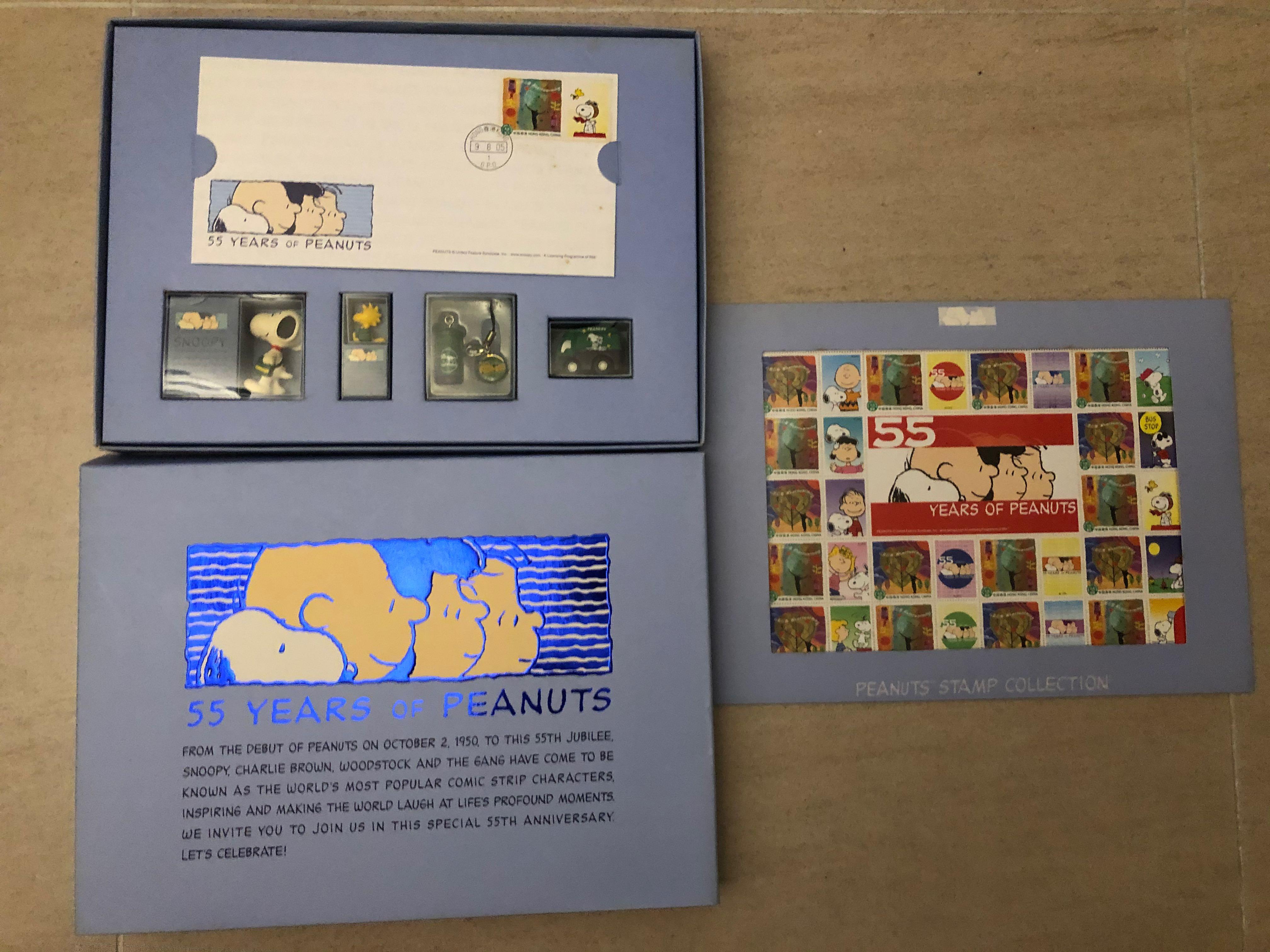 🈹️Snoopy 55周年of Peanuts 花生漫畫Stamp Collection 紀念郵票套裝