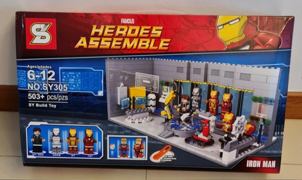 Iron man laboratory lego set cheap