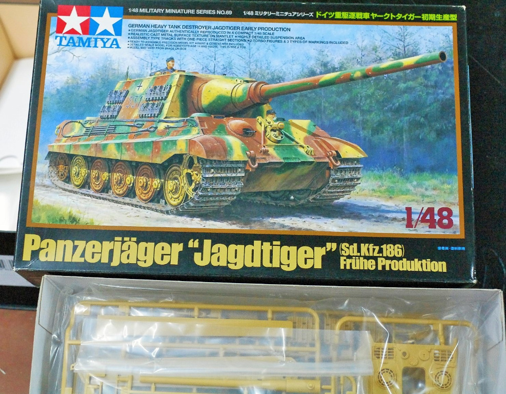 TAMIYA 1/48 PANZERJAGER Jagdtiger German Jagdpanzer Early Production 32569 EUR 25,64 - DE