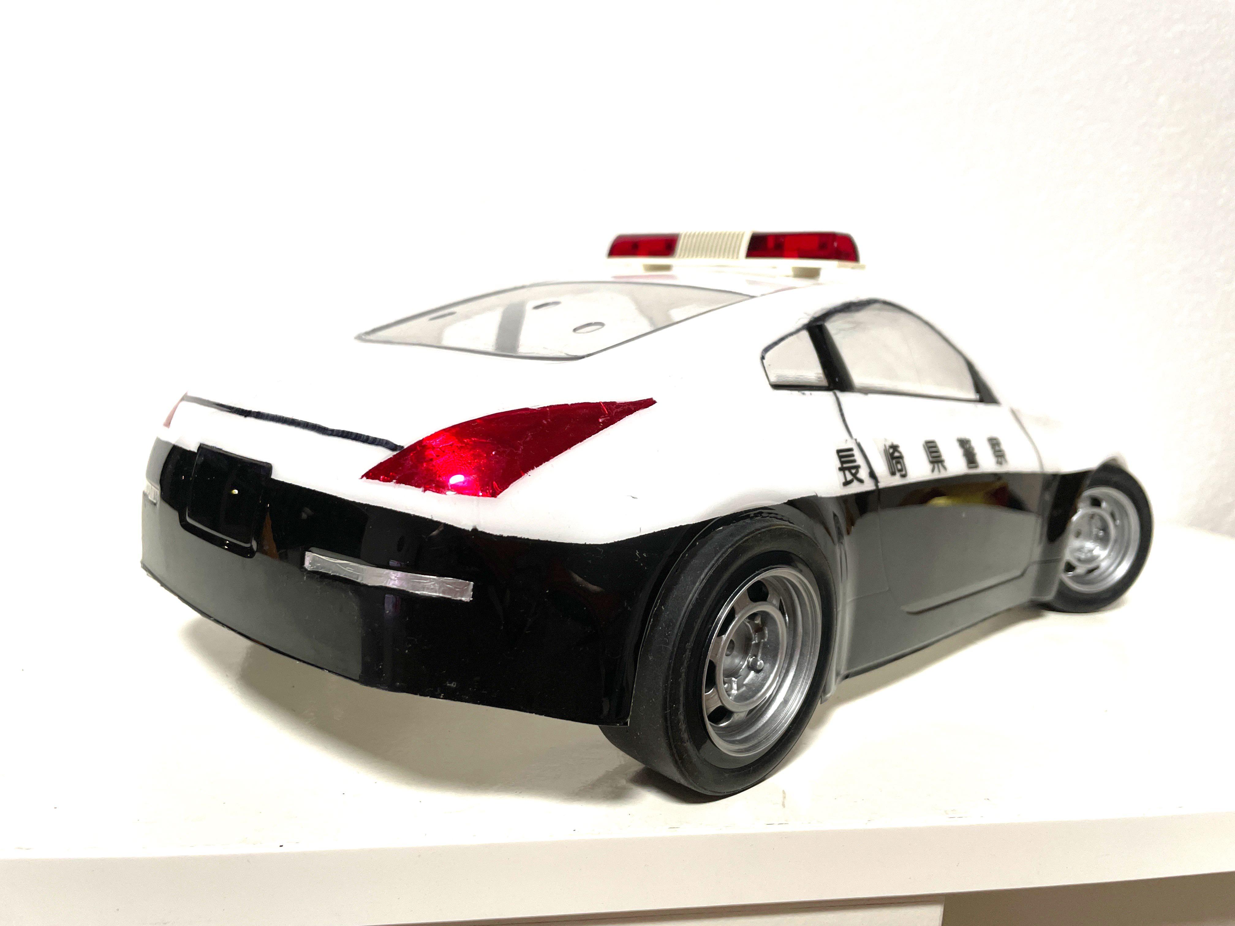 Tamiya RC car Nissan Fairlady police car 1 10 body shell