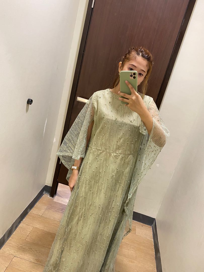 Dress hijau mint store