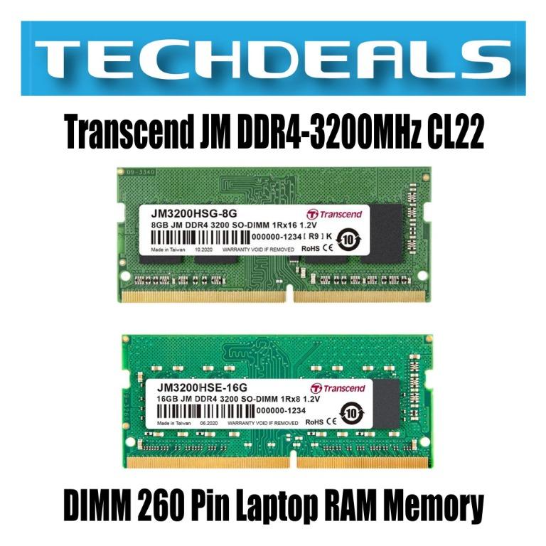 A-Tech 16GB PC4-25600 Laptop SODIMM DDR4 3200 MHz Non-ECC 260-Pin Memory  RAM 16G