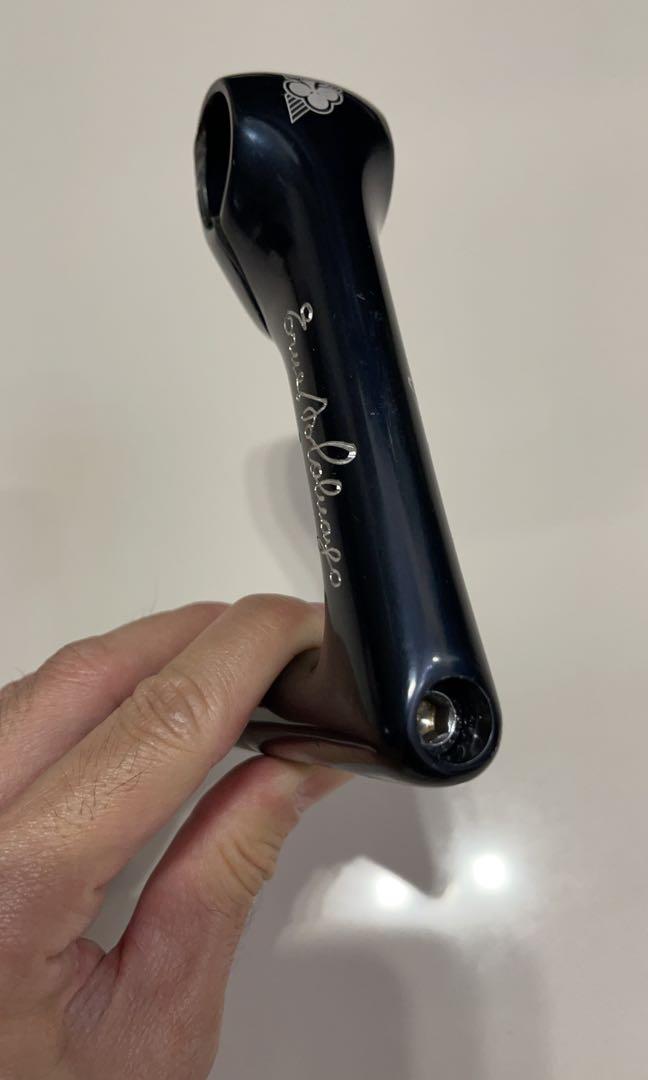 Potence Vintage 3TTT Ernesto Colnago, Tige Plume Noire 115 Mm, Aluminium, 26 Mm - Rare