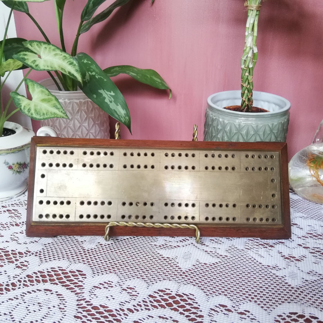 Victorian brass cribbage board, Hobbies & Toys, Memorabilia ...