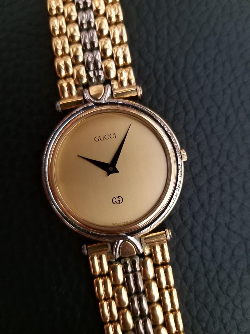 Vintage Gucci Watch 4500 Gold Plated 