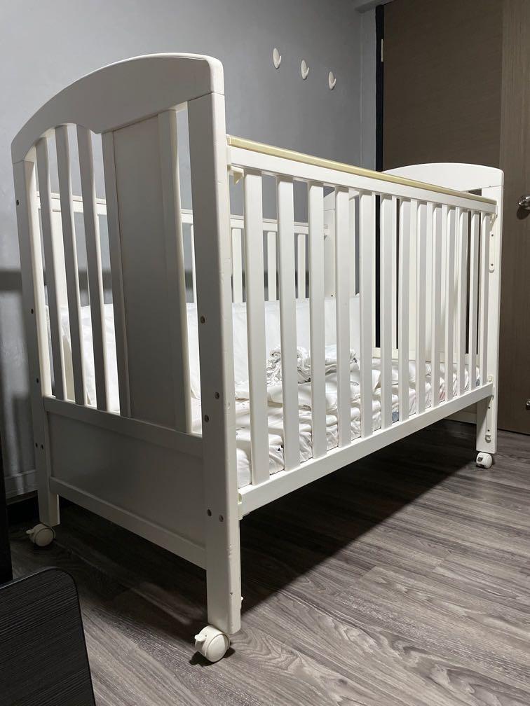 White Baby Cot, Babies & Kids, Baby Nursery & Kids Furniture, Cots ...