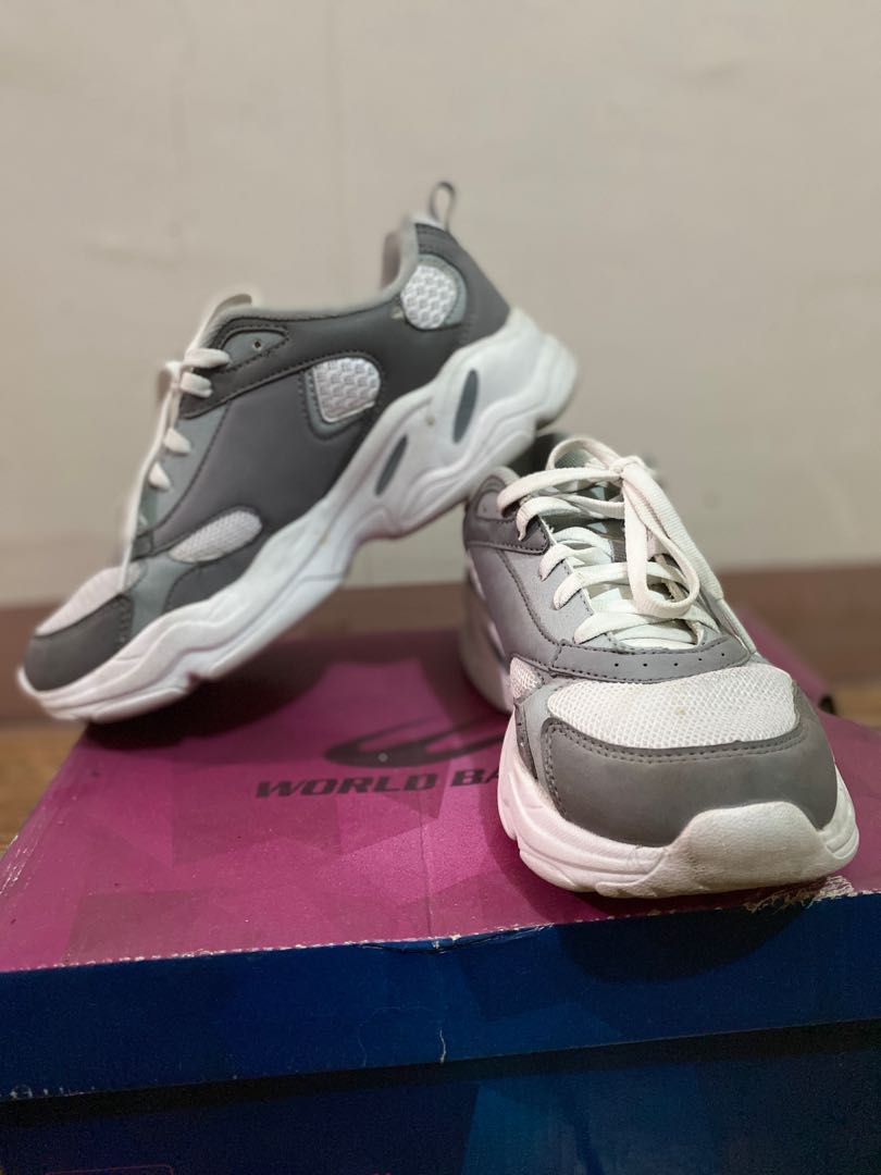 World Balance Prima Chunky Dad Shoes Gray Women s Fashion Footwear Sneakers on Carousell