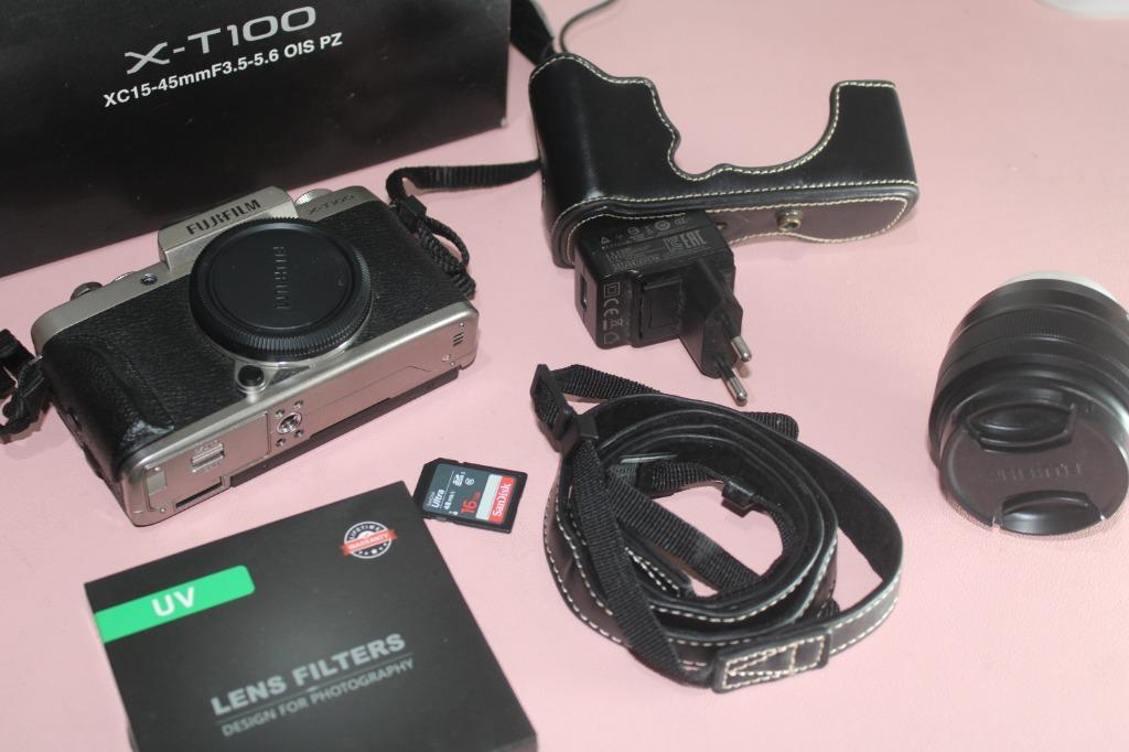 XT100 Fujifilm Camera (used-good as new) (Category: Cameras) located in Antipolo. Submitted by reformity (Listing ID 1088713192, Image 1). Description: price is negotiable!! details of camera: Fujifilm X-T100 /15-45mm kit📷 📷24.2-megapixel APS-C non-X-Trans sensor. 📷2.36M-dot 0.62x OLED electronic viewfinder. 📷3-inch tilting touchscreen. 📷91-area Hybrid autofocus system. 📷Native ISO range is 200-12,800, expandable to 100-51,200. 📷Up to 6 fr