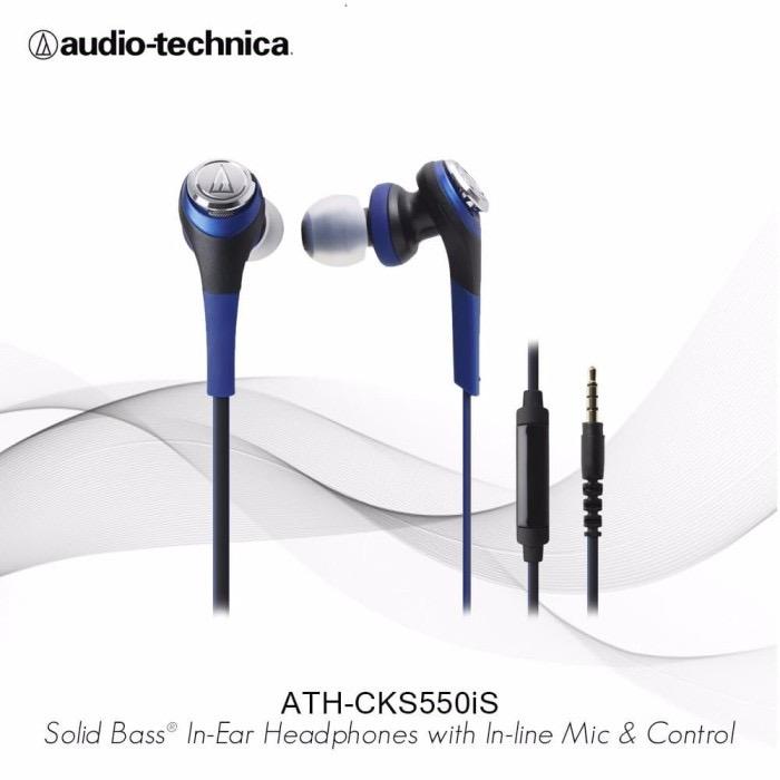 50% PROMO!] Audio Technica ATH-CKS550iS Solid Bass In-Ear