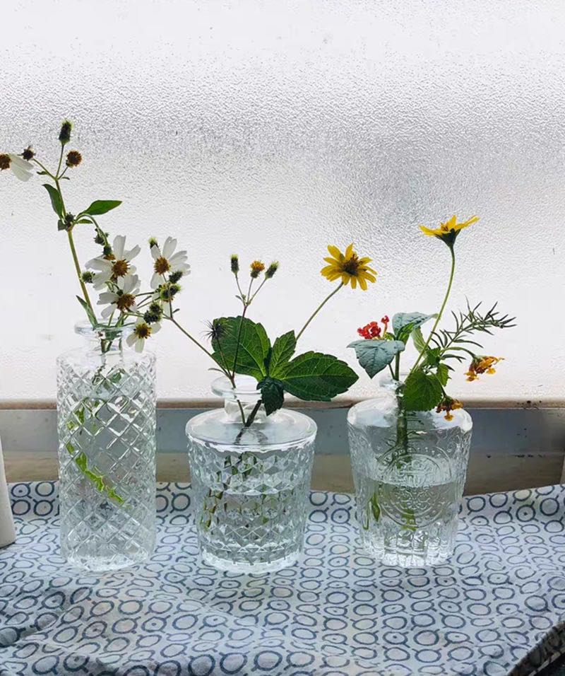 出口 歐式 宮廷 復古 立體 浮雕 精緻 透明 水晶 小花瓶 花樽 玻璃瓶 擺設 田園風 裝飾 佈置, 興趣及遊戲, 手作&自家設計, 文具及 ...