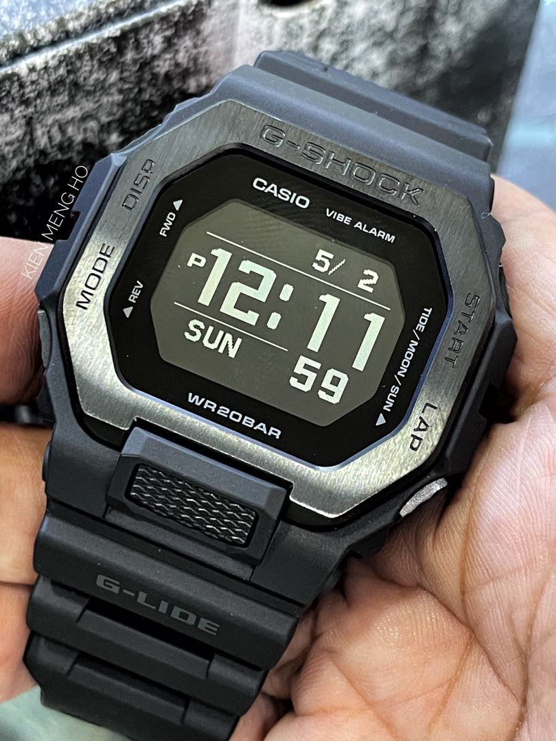 CASIO G-SHOCK GLIDE NIGHT SURF EDITION GBX-100NS-1DR GBX-100NS-1 gbx- 100ns-1dr gbx-100ns G-SHOCK gshock casio Casio, Mobile Phones   Gadgets, Wearables  Smart Watches on Carousell
