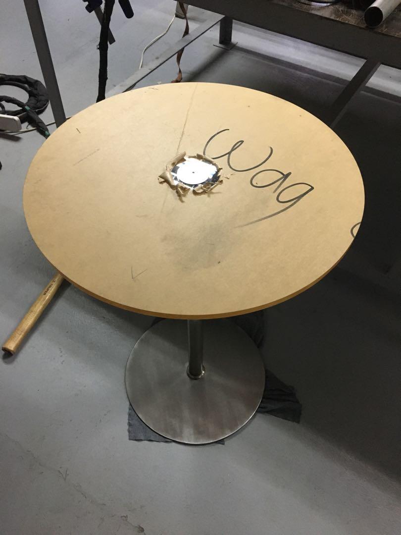 Acrylic Coffee Table Top (Category: Office Furniture & Fixtures) located in San Pedro. Submitted by draftingtablemaker (Listing ID 1085116062, Image 2). Description: Acrylic Top with Stainless Steel Frame and stainless base executive look hairline polished .
