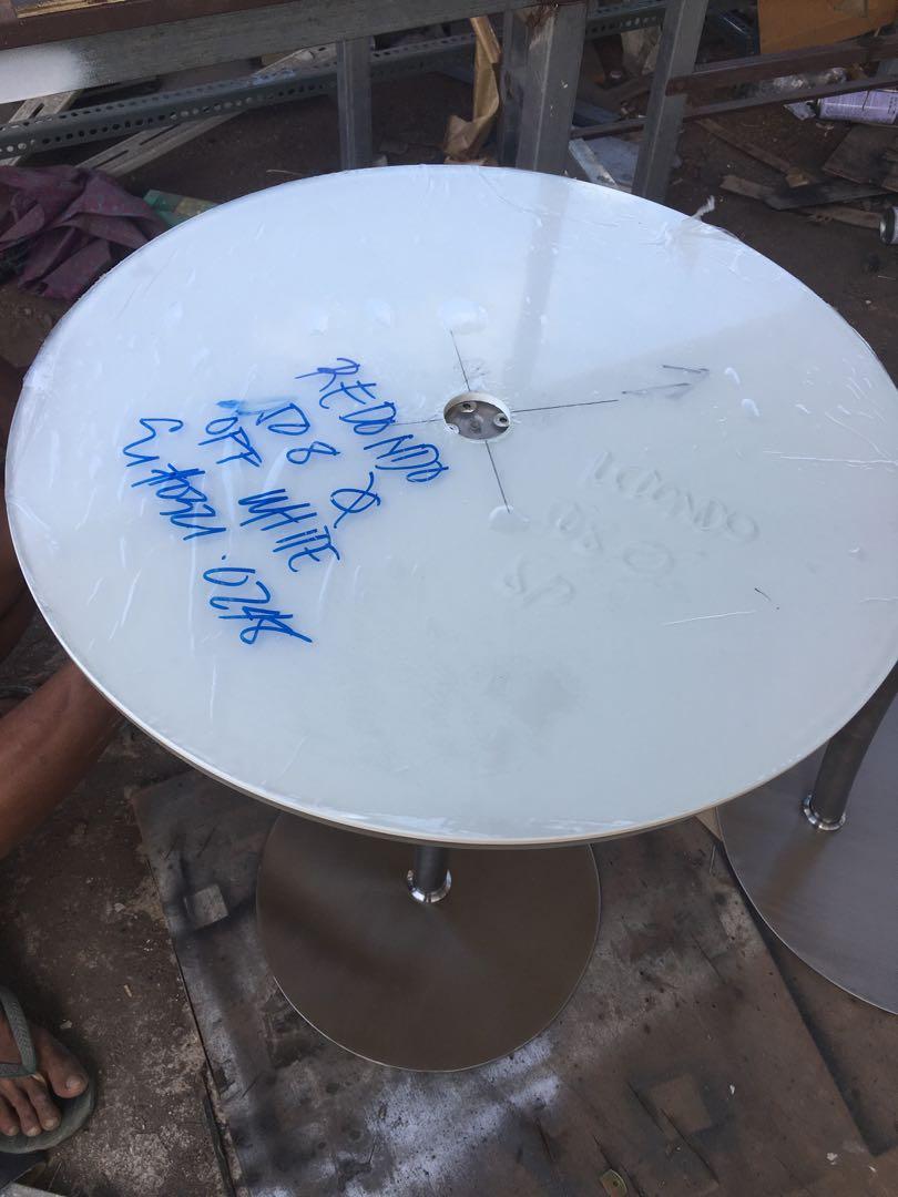 Acrylic Coffee Table Top (Category: Office Furniture & Fixtures) located in San Pedro. Submitted by draftingtablemaker (Listing ID 1085116062, Image 3). Description: Acrylic Top with Stainless Steel Frame and stainless base executive look hairline polished .