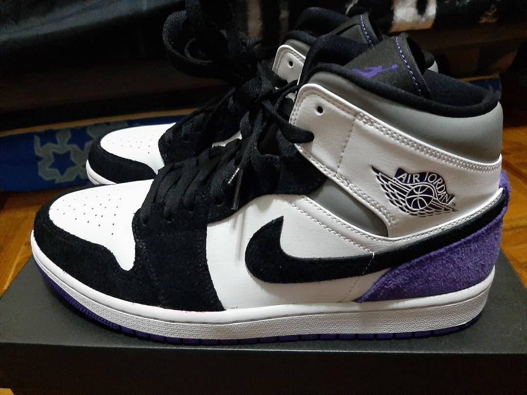 Air jordan 1 sales mid se purple