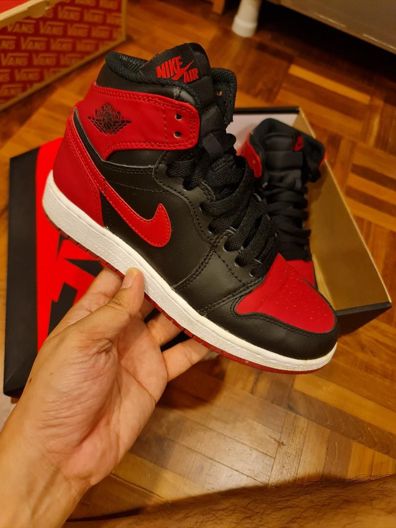 Air Jordan 1 Retro High OG Bred 2013 GS Women s Fashion Footwear Sneakers on Carousell