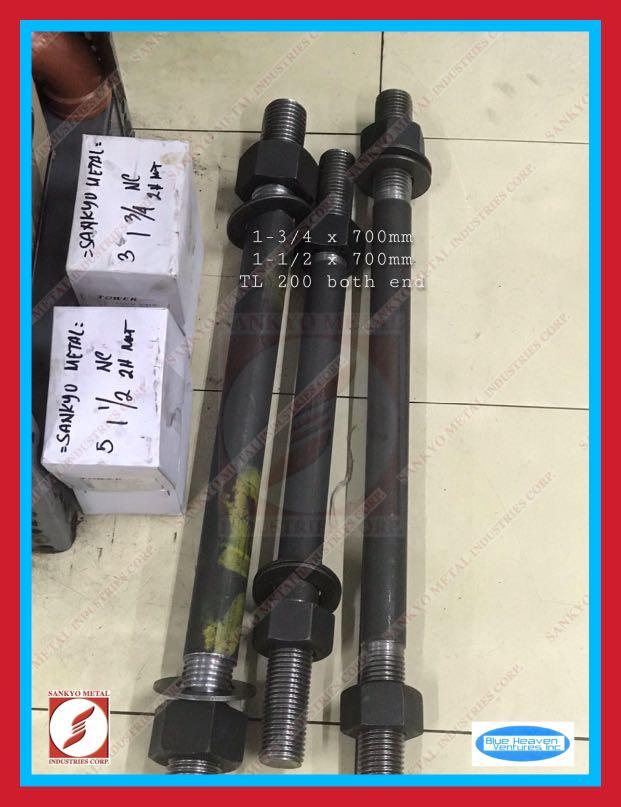 Anchor Bolt , Sag Rod , Stud Bolt , J Bolt , Threaded Rod ASTM 4140