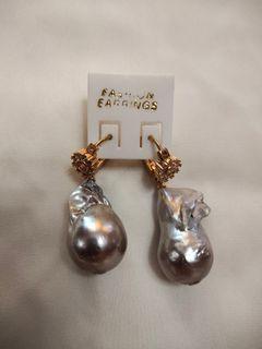 Anting Mutiara Baroque Air Laut Lombok