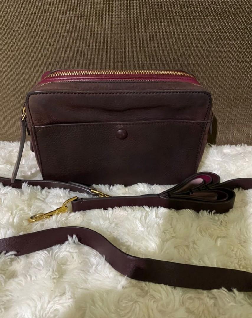 Anya Hindmarch crossbody bag (Category: Cross-body Bags) located in Santa Rosa. Submitted by kindshoppe (Listing ID 1085276587, Image 2). Description: For sale as is no inclusions will pack it securely. Its is a 200% authentic legit Anya crossbody given as a gift from my cousin from London. strap has a heart motiff nubuck on other side of the bag, the other side is calf leather. Has flaws meron part sa strap na umangat na and need nya dalhin sa m
