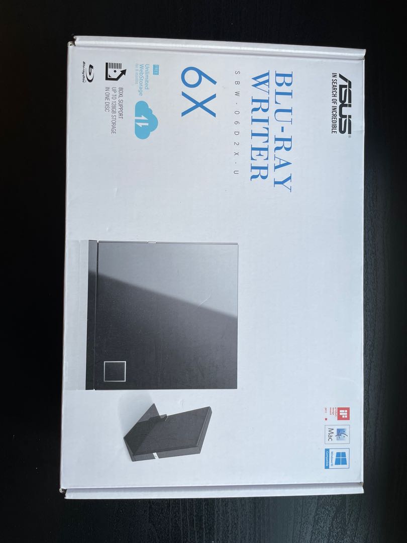 Asus DVD External Driver + BluRay Player, Hobbies & Toys, Music & Media