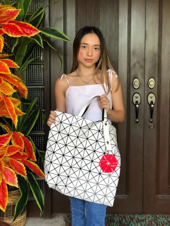 Bao Bao Issey Miyake White Large Tote Bag, Luxury, Bags & Wallets