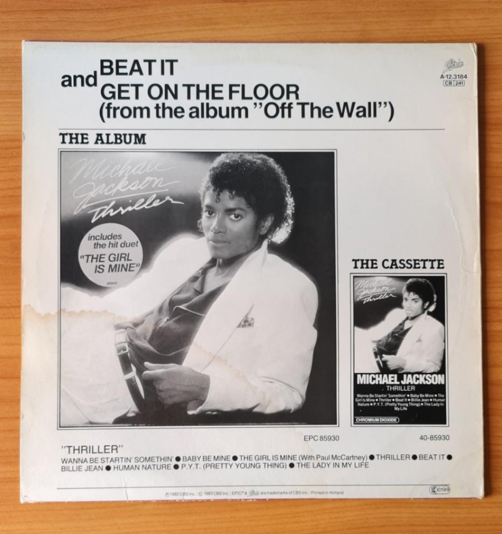 Beat It Michael Jackson 12 Single Vinyl Record Hobbies Toys Music Media Vinyls On Carousell