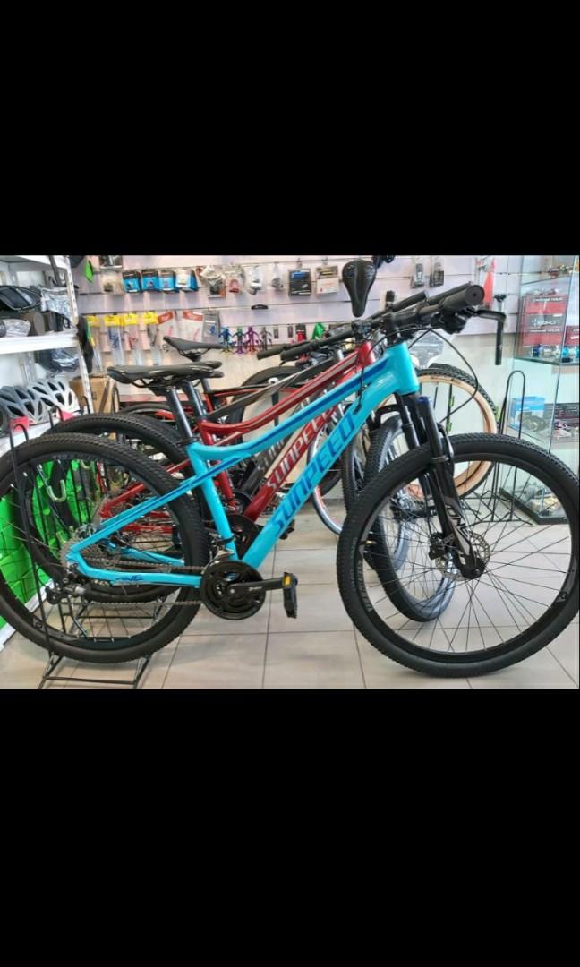 Bike (Category: Looking For) located in Mandaluyong City. Submitted by malr.ramirez4 (Listing ID 1085153700, Image 3). Description: Sunpeed One Available sizes and colors: 29/medium blue 29/medium red 29/large black Specs Alloy 3x9 speed RD/FD Shimano Tourney Shifter LTWOO Hydraulic brakes Suspension forks with lockouts Retail price: 17,000.