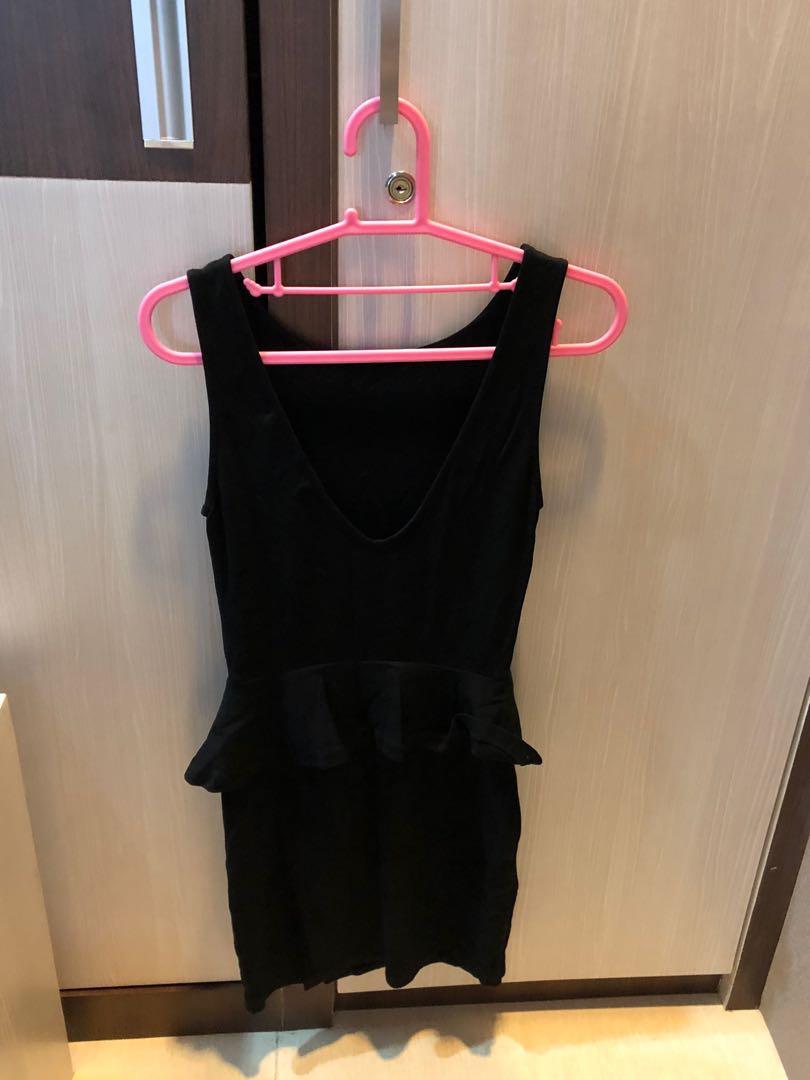 Black dress zara, Fesyen Wanita 