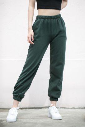 Brandy Melville Rosa dark green sweatpants