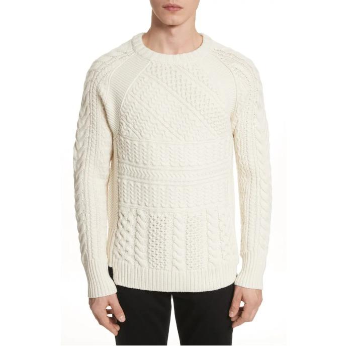 Burberry Crewneck Sweater Classic White Luxury Apparel on