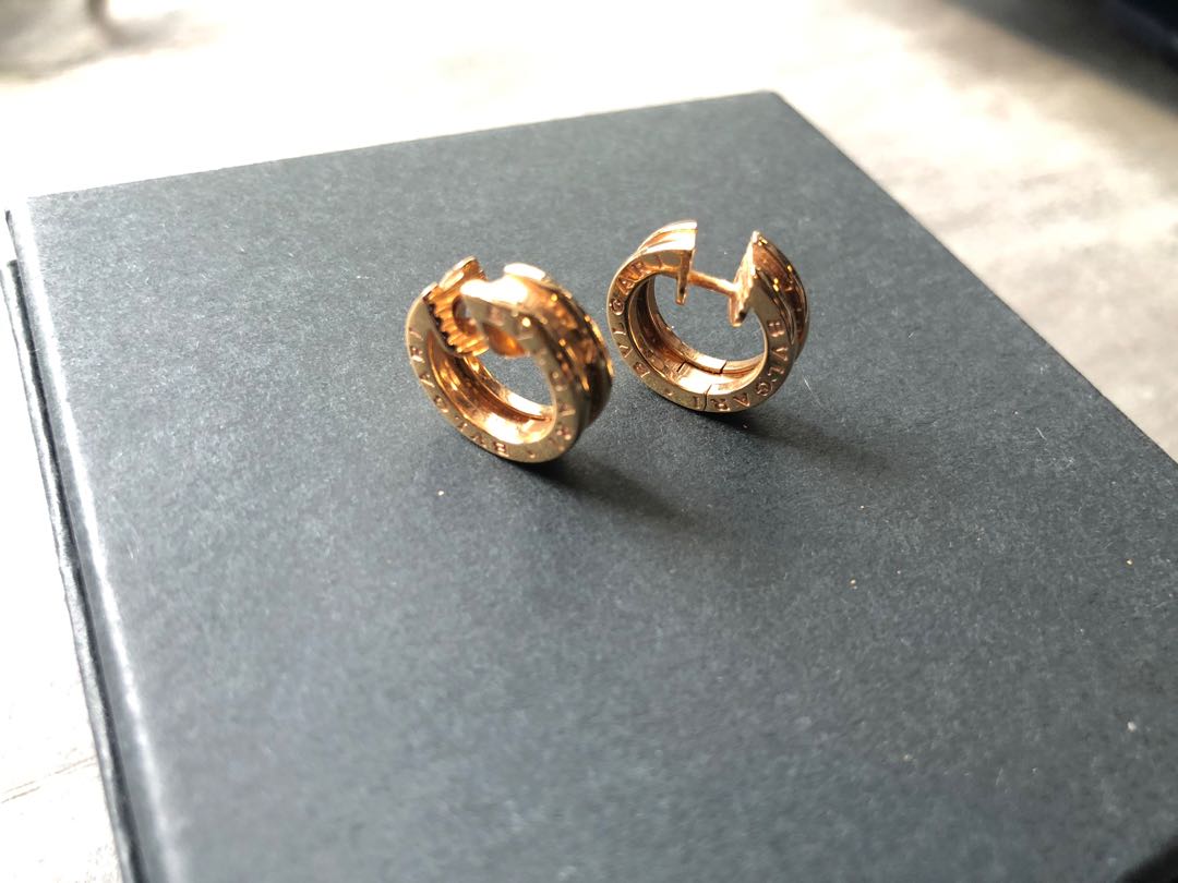 Bvlgari Bzero earrings 18 carat rose gold, Women's Fashion, Jewelry &  Organisers, Earrings on Carousell