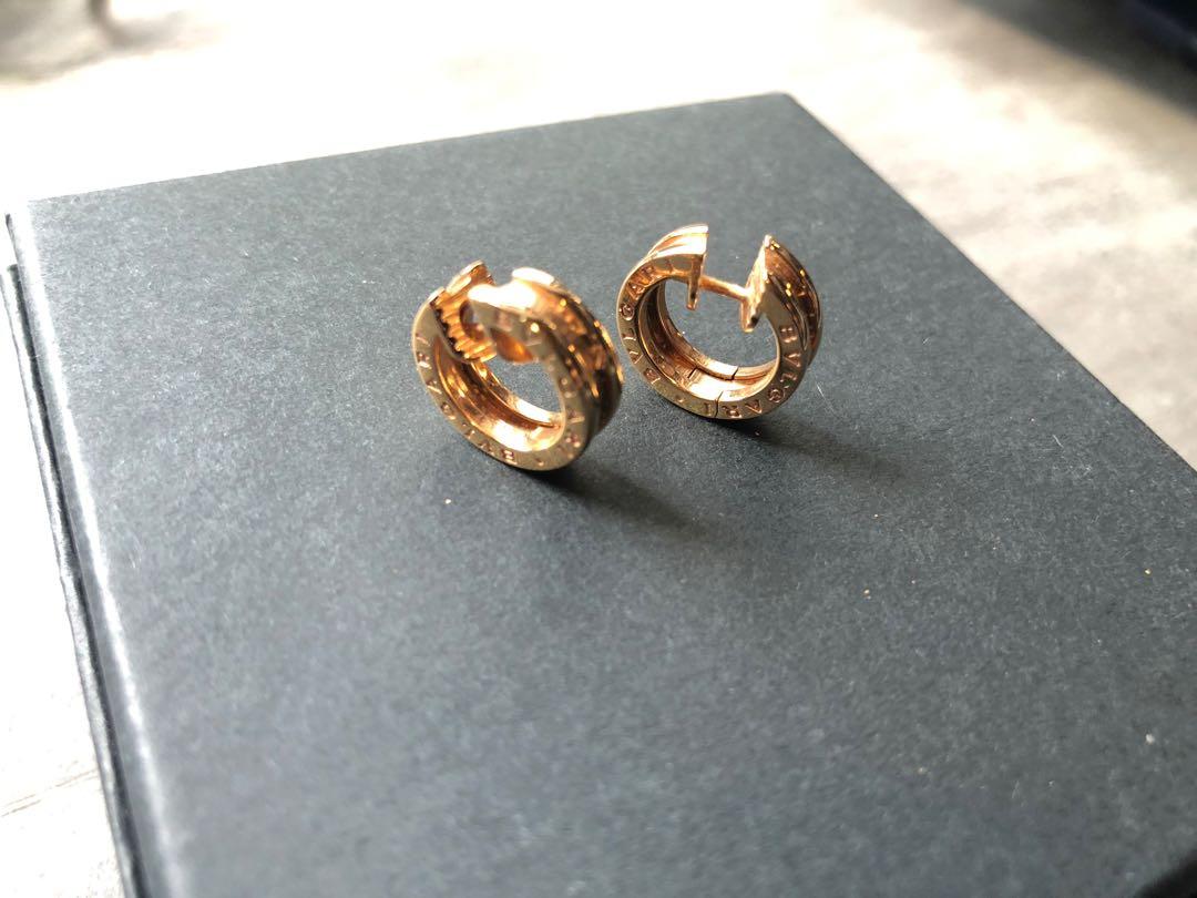 Bvlgari Bzero earrings 18 carat rose gold