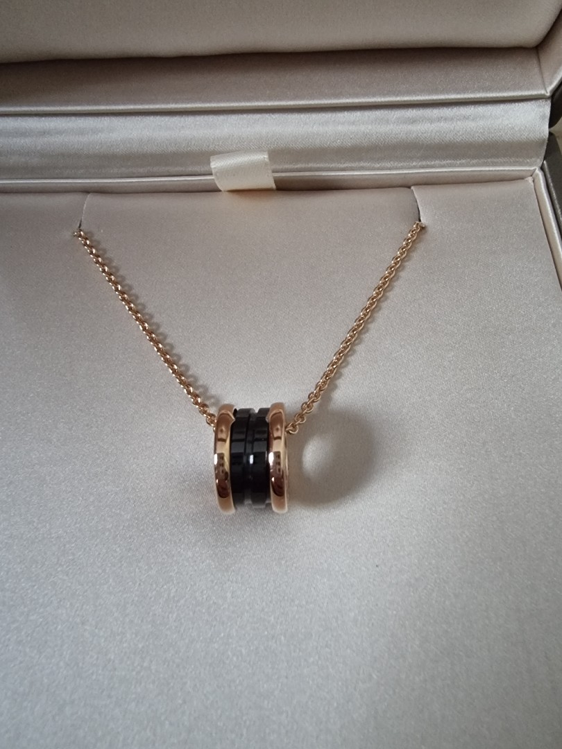 Bvlgari sales black necklace