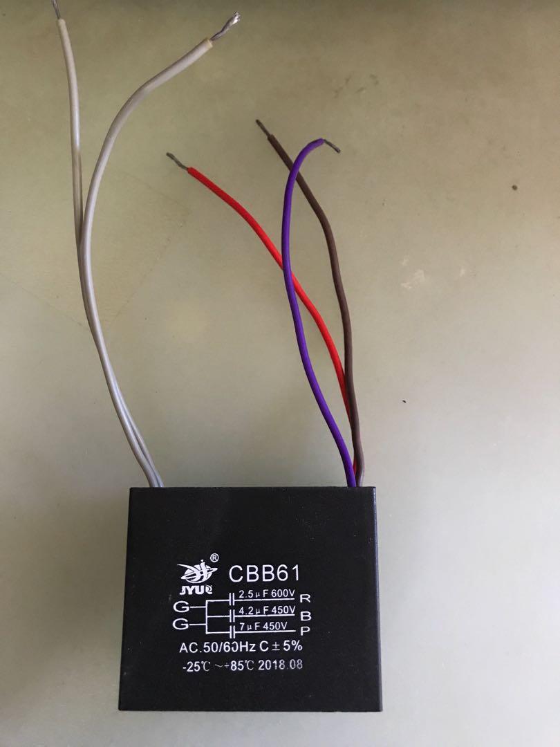 5 Wire Ceiling Fan Capacitor C61 Shelly Lighting