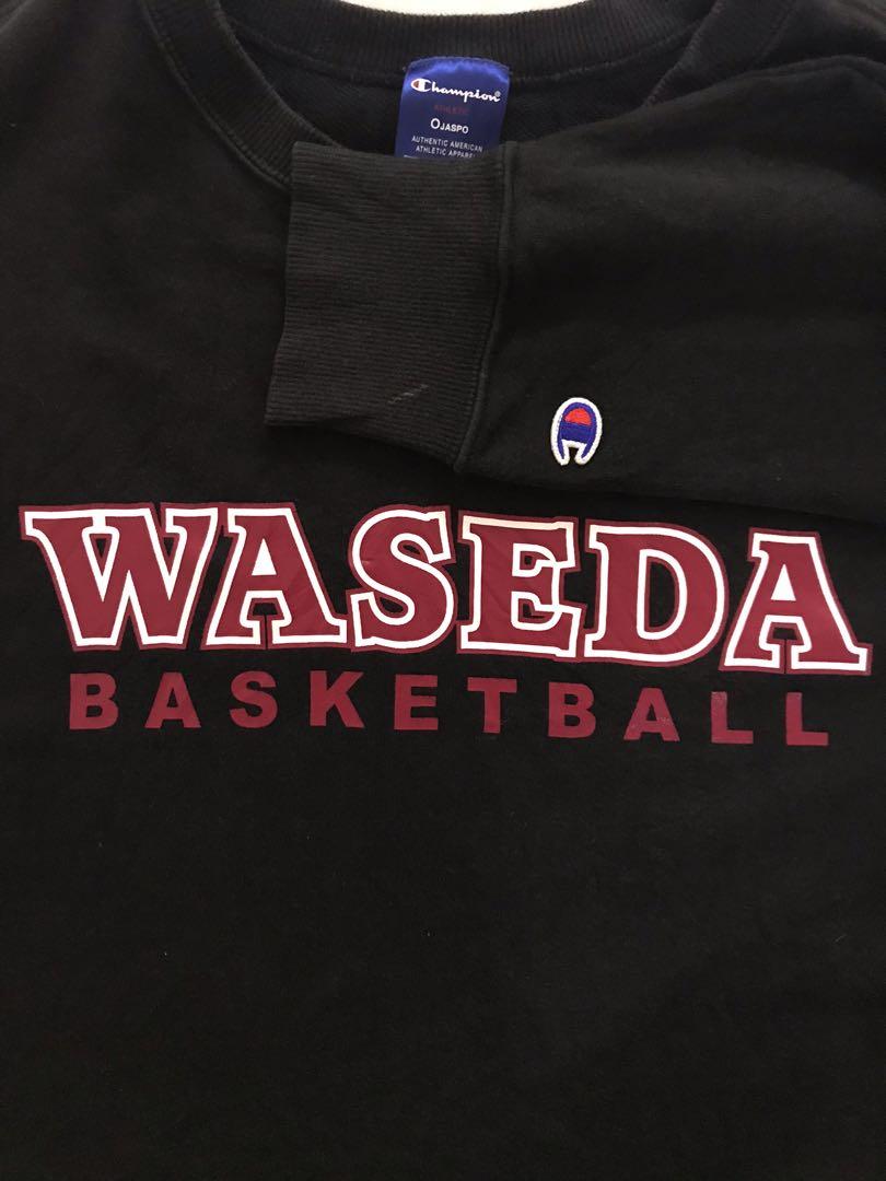 champhion waseda basketball sweatshirt Men s Fashion Tops Sets Tshirts Polo Shirts on Carousell