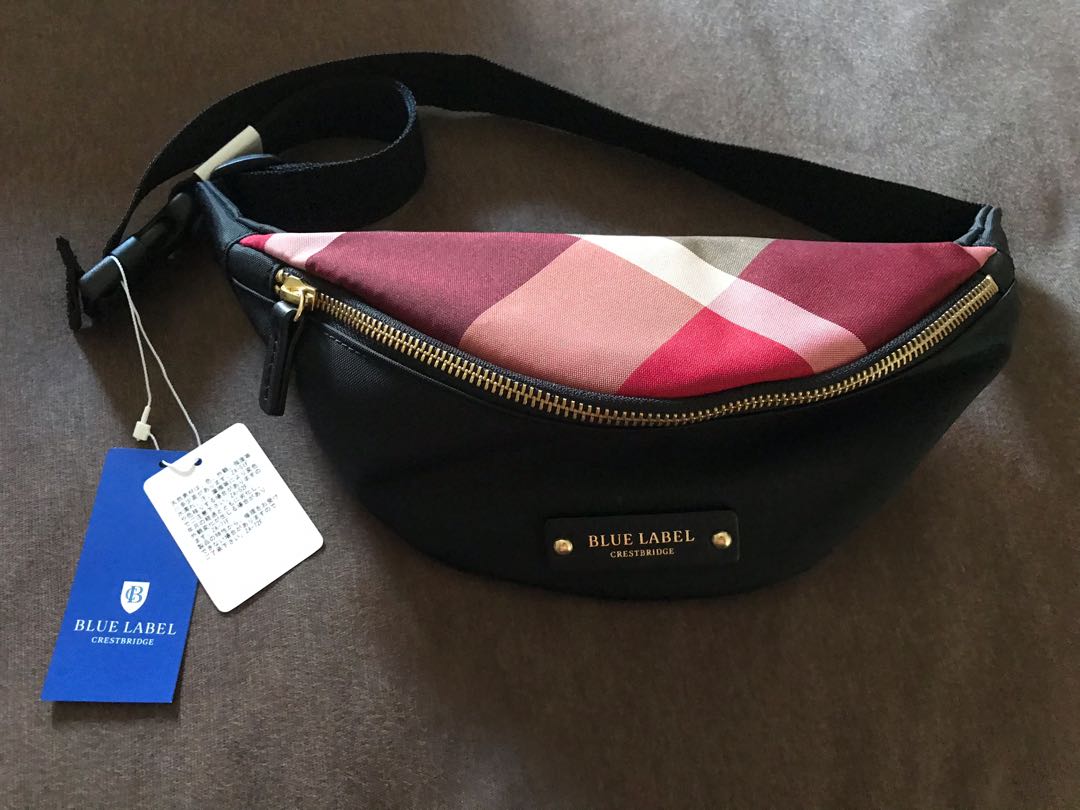 Blue Label Crest Bridge Bum Bag Red Women S Fashion Bags Wallets Tote Bags On Carousell