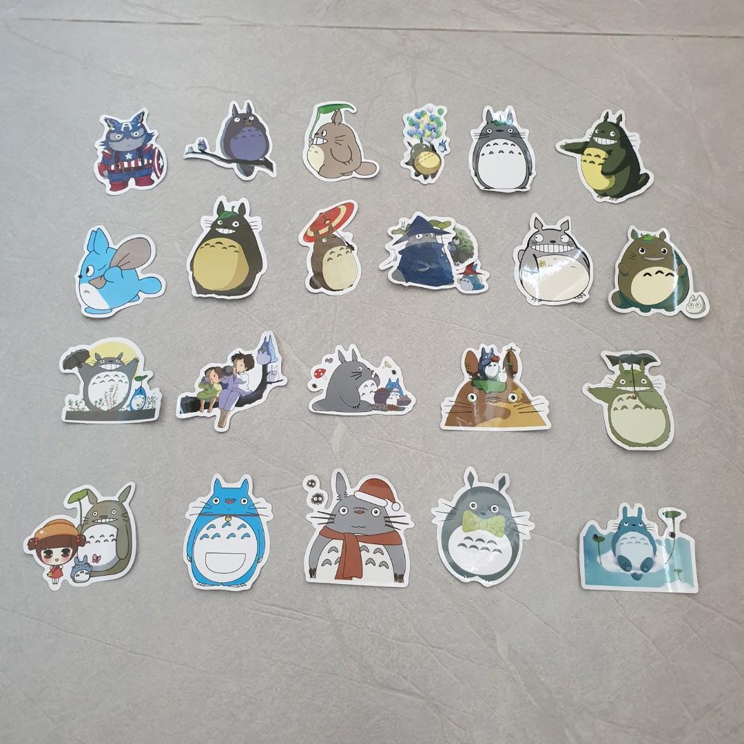 Cute Studio Ghibli Totoro Stickers for luggage/laptop, Hobbies & Toys ...