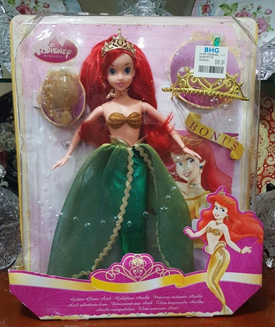 Disney s The Little Mermaid Golden Glitter Ariel Simba Doll