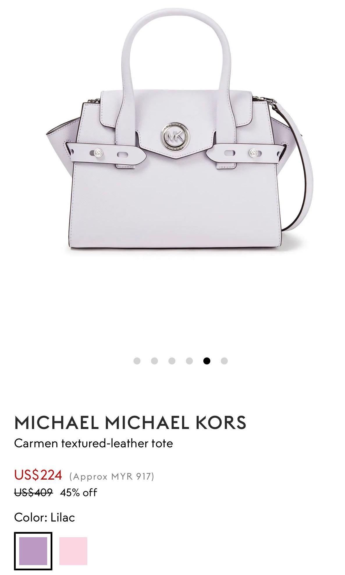 Lilac michael kors bag outlet