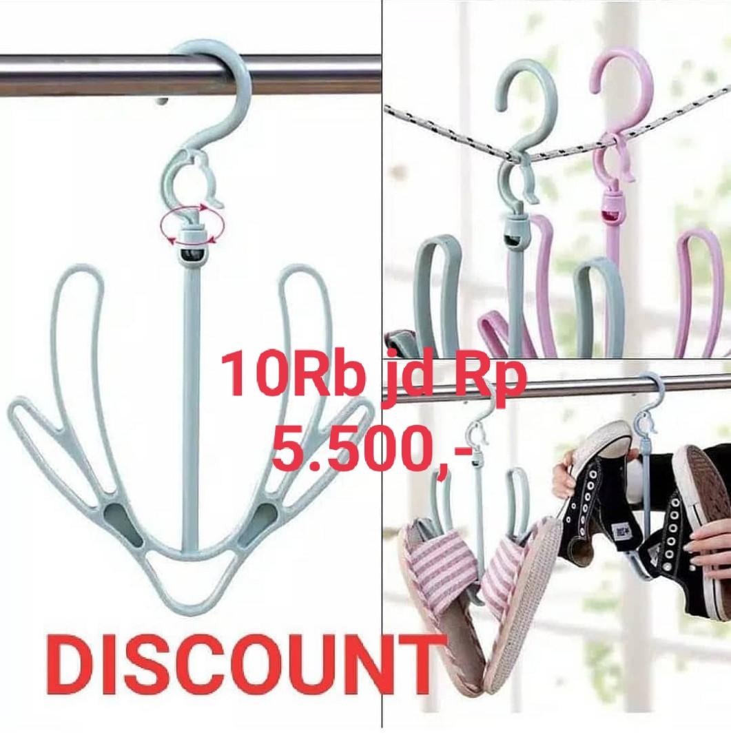 Gantungan Hanger Jemuran Sandal Sepatu Multifungsi Type1 Perabotan Rumah Di Carousell