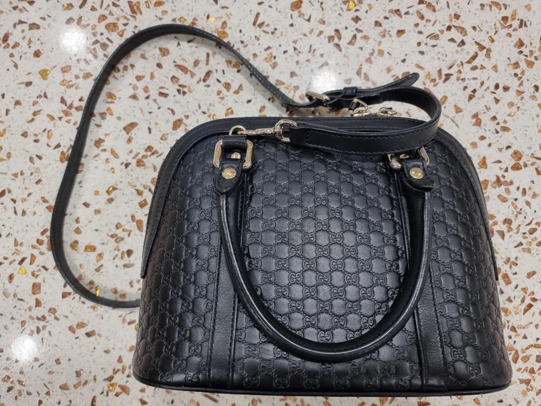 GUCCI Microguccissima Mini Dome Bag Black