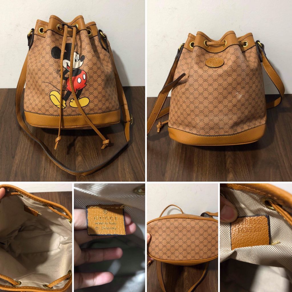 GUCCI X MICKEY MOUSE BUCKET BAG